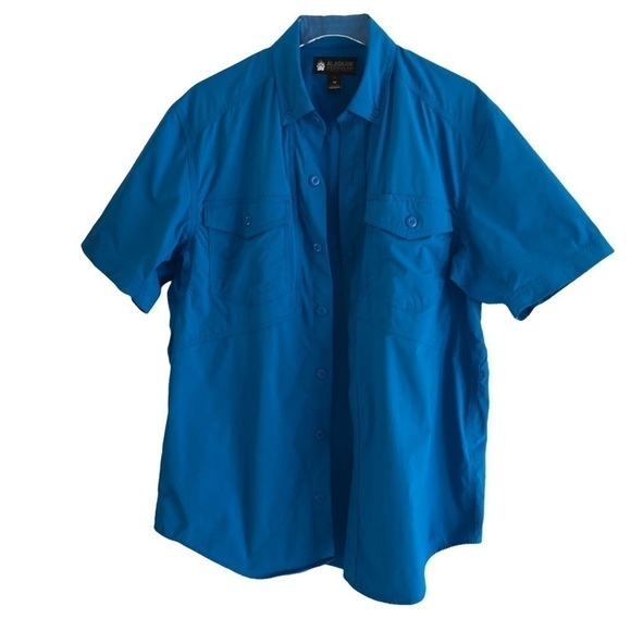 Alaskan Hardgear By Duluth Trading Co. Blue Vented Shirt M - Picture 1 of 10